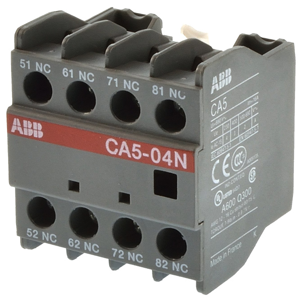 1SBN010040R1204 New ABB CA5-04N Auxiliary Contact Block